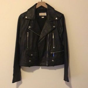 MICHAEL Michael Kors leather motorcycle jacket